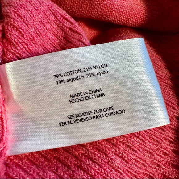 NWT Eddie Bauer ‘1/2 Zip Pullover’ in “Punch Pink / Castle Rock” Size Medium - Picture 12 of 15